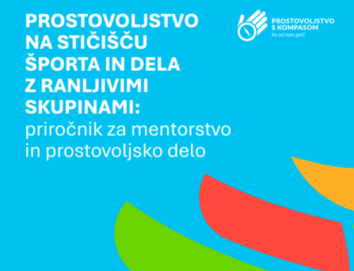Prostovoljstvo na stičišču športa in dela z ranljivimi skupinami: priročnik za mentorstvo